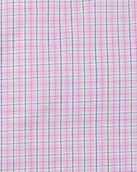 Charvet Check Barrel Cuff Dress Shirt Pinkblue