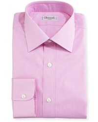 Charvet Mini Check Dress Shirt Pink