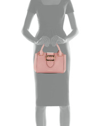 Burberry Buckle Small Leather Tote Bag Dusty Pink
