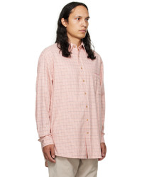 Acne Studios Pink Check Shirt