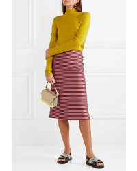 Marni Checked Woven Midi Skirt