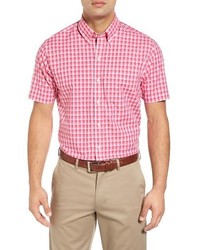 Pink Check Short Sleeve Shirt