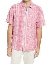 Tommy Bahama Bay Street Blues Short Sleeve Silk Button Up Shirt