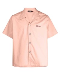 Late Checkout Logo Embroidered Cotton Shirt