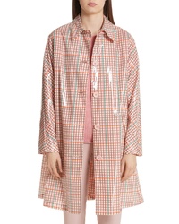 Pink Check Trenchcoat