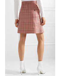 Calvin Klein 205W39nyc Prince Of Wales Checked Wool Mini Skirt