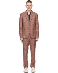 Pink Check Wool Suit
