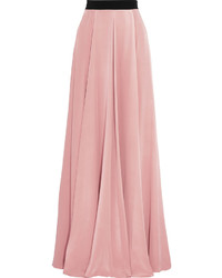 Roksanda Flinders Draped Silk Crepe Maxi Skirt