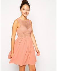 American Apparel Sleeveless Lace Chiffon Dress