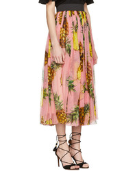 Dolce & Gabbana Pink Pineapple Skirt