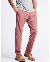 Marks and Spencer Big Tall Straight Fit Pure Cotton Chinos