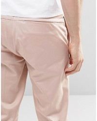 Asos Brand Skinny Smart Chinos In Light Pink