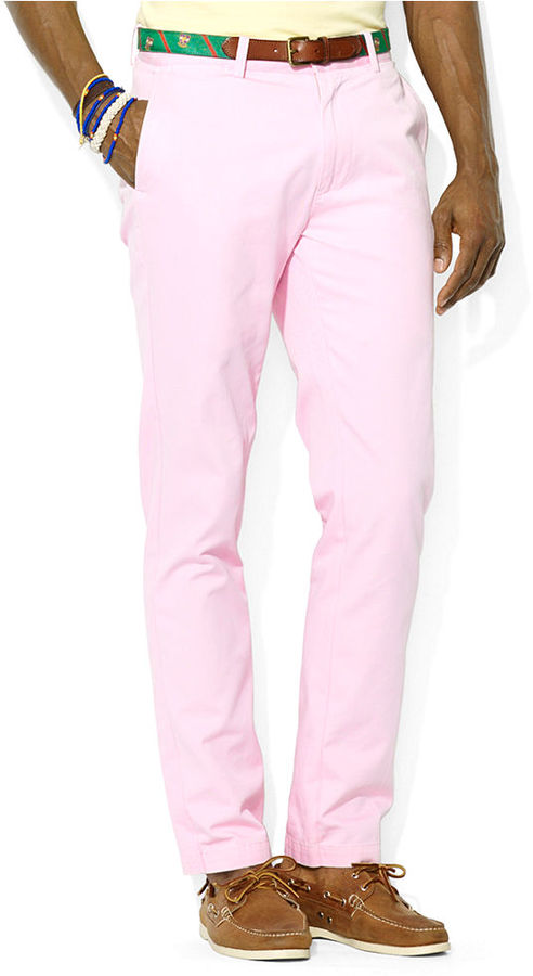 Polo Ralph Lauren Curved Brim Pink Logo Cotton Chino Classic Sport