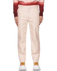 Alexander McQueen Pink Cotton Tapered Trousers