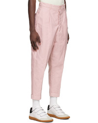 AMI Alexandre Mattiussi Pink Cotton Trousers