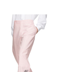 Raf Simons Pink Illusions Straight Fit Trousers