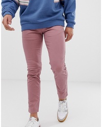 Burton Menswear Skinny Chinos In Pink