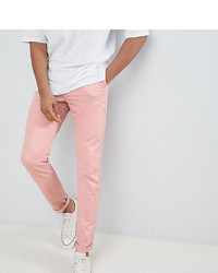 ASOS DESIGN Tall Slim Chinos In Pastel Pink