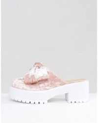 Asos October Chunky Bow Mules