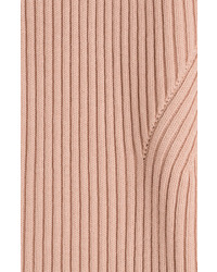 Rochas Wool Blend Ribbed Turtleneck Pullover