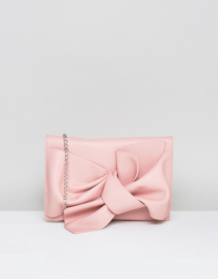 Missguided Bow Clutch Bag, $32 | Asos | Lookastic