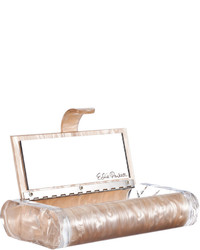 Edie Parker Lara Acrylic Ice Clutch Bag Nude