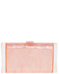 Edie Parker Lara Backlit Acrylic Clutch Bag Pink