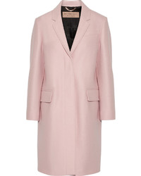 Burberry Alphington Wool Felt Coat Pastel Pink