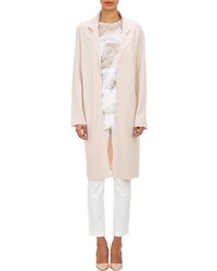 Nina Ricci Brushed Melton Cardigan Coat Pink