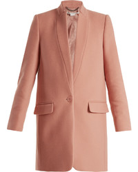 Stella McCartney Bryce Single Breasted Wool Blend Coat