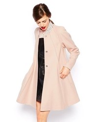 Asos Collection Coat In Trapeze With Seam Detail