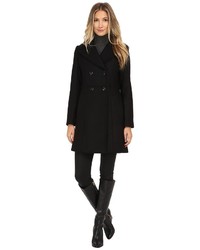 Cole Haan Double Breasted Coat With Knotch Collar