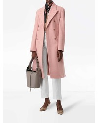 Burberry Double Breasted Wool Tailored Coat