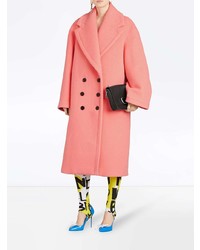 Burberry Double Faced Wool Cashmere Cocoon Coat