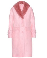 Miu Miu Embellished Fur Coat