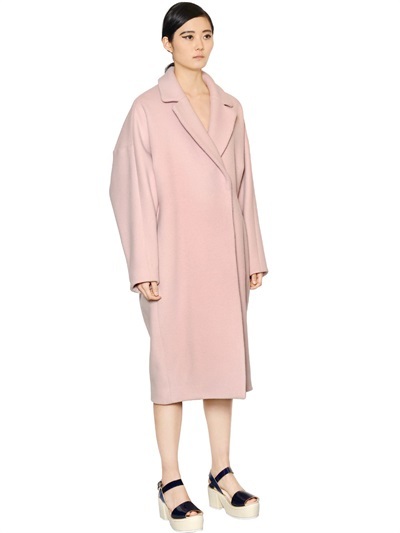 Enfold Wool Blend Cocoon Coat, $1,066 | LUISAVIAROMA | Lookastic