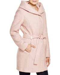 Calvin Klein Hooded Tweed Coat