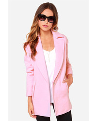 J.o.a. Joa Jackie Of All Trades Oversized Pink Coat