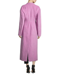 3.1 Phillip Lim Long Button Front Tailored Woolmohair Coat