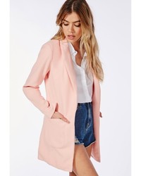 Missguided Vanessa Pink Tailored Coat