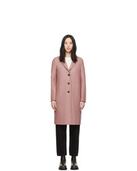 Harris Wharf London Pink Pressed Wool Overcoat