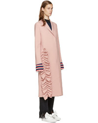 MSGM Pink Ruffle Coat