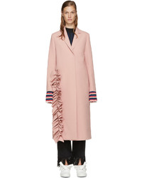 MSGM Pink Ruffle Coat