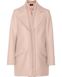 Thakoon Ribbed Trimmed Wool Blend Coat