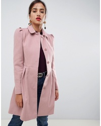 Oasis Swing Coat In Pink