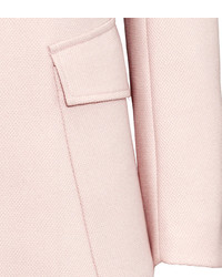 H&M Textured Woven Coat Powder Pink Ladies