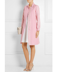 Sonia Rykiel Twill Paneled Cotton And Linen Blend Coat Sonia By