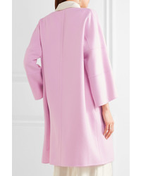 Jil Sander Two Tone Cashmere Coat Baby Pink