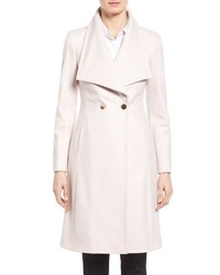 Ted Baker London Wool Blend Melton Double Breasted Coat
