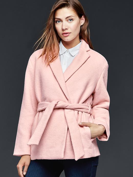 gap pink coat